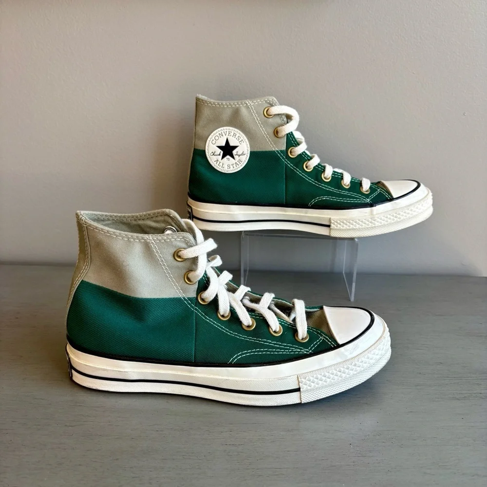 Converse Chuck Taylor 70 High Top Color Block Green Sneakers Women 7.5 A02553C - Picture 12 of 15